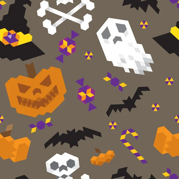 Halloween geometric pattern — Stock Vector