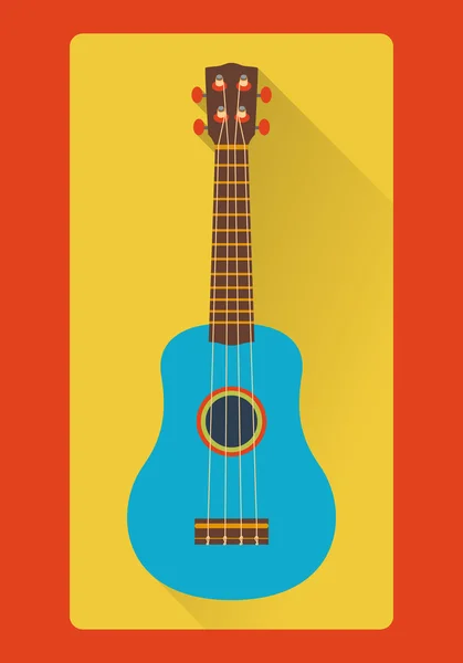 Гавайська гітара плоскі — стоковий вектор