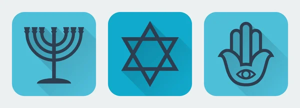 Judaism flat — Stock Vector