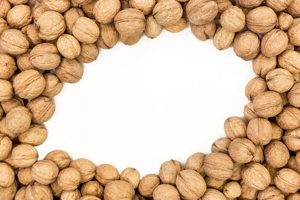 Walnuts Mock Nuts Isolated White Background Walnut Copy Space — Stock Photo, Image