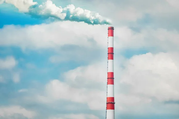 Ρύπανση Και Περιβαλλοντικά Θέματα Βιομηχανικές Εκπομπές Διοξειδίου Του Άνθρακα Στην — Φωτογραφία Αρχείου