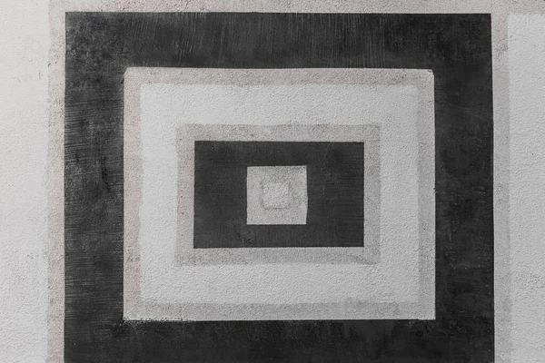 Abstrakcyjny Geometryczny Design Czarny Wzory Dekoracja Ściany Architektura Tło — Zdjęcie stockowe