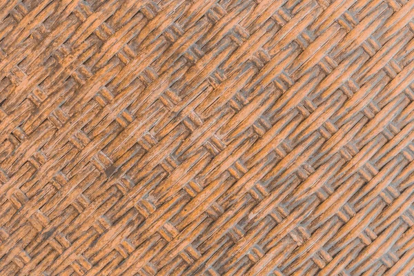 Pola Wicker Bambu Latar Tekstur Abstrak Alam Coklat Permukaan Alami — Stok Foto