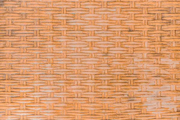 Бамбуковый Плетеный Узор Естественная Поверхность Коричневая Природа Абстрактный Текстурный Фон — стоковое фото