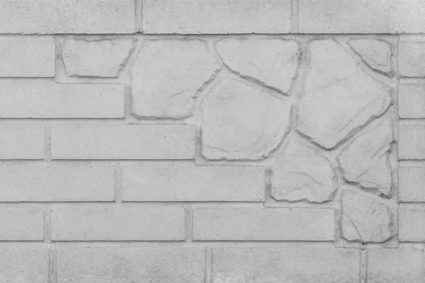Hell Grau Ziegel Und Stein Muster Oberfläche Außenwand Textur Hintergrund — Stockfoto