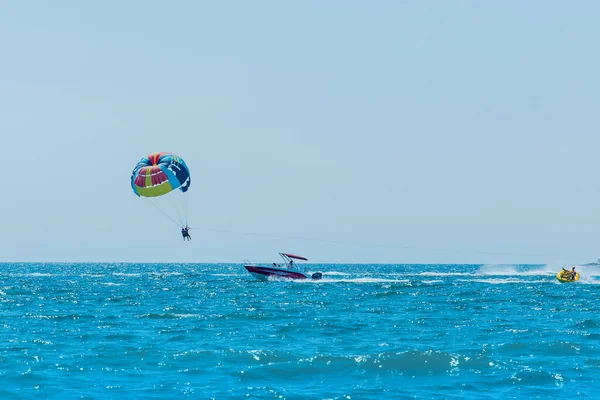 Ukraine Iron Port August 2020 Extreme Sports Exciting Rest Tourists — Stock Photo, Image