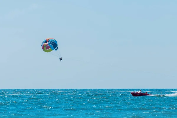 Ukrajina Železný Přístav Srpna 2020 Extrémní Sporty Vzrušující Odpočinek Turisté — Stock fotografie