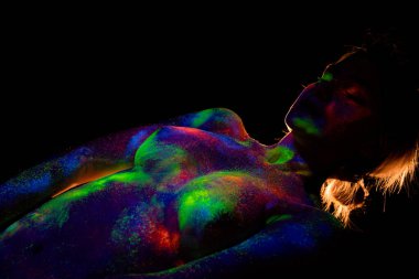  güzel uzay neon modeli uzay tarzında