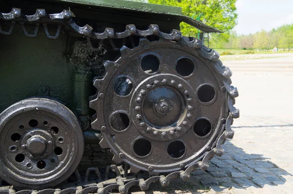 Ombord Tysk Stridsvagn Sedan Andra Världskriget — Stockfoto