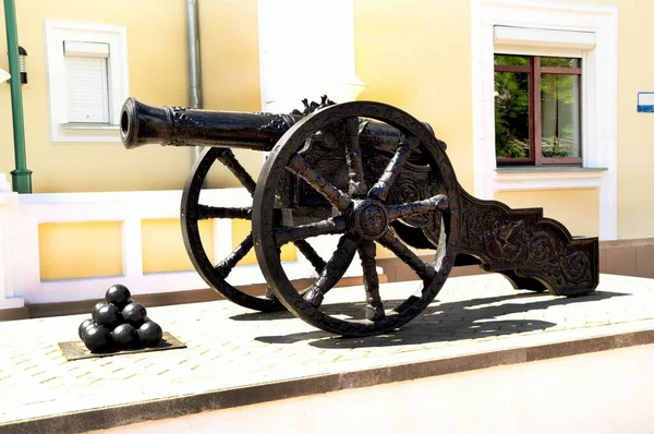 Retratada Museo Vieja Pistola Con Núcleos — Foto de Stock