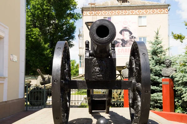 Retratada Museo Vieja Pistola Con Núcleos — Foto de Stock