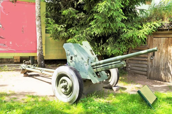 Cañón Antitanque Segunda Guerra Mundial — Foto de Stock