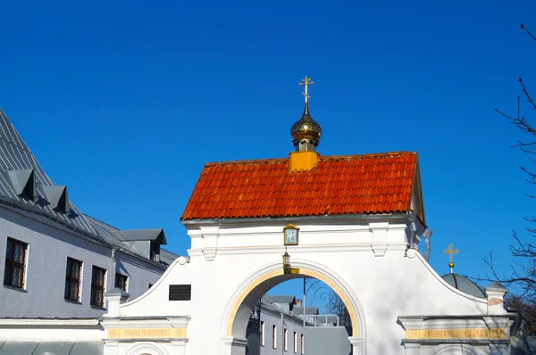 Porta de entrada Templo Santo Ortodoxo -Nikolskogo — Fotografia de Stock