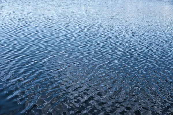 Calm ripple on water surface. River, lake, pond, sea pure blue water. — Stock Photo, Image