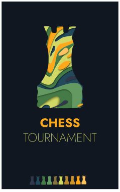 Satranç turnuvası, şah mat strateji spor şampiyonluğu posterleri. Yeni başlayanlar ve profesyonel oyuncular için vektör satranç kulübü kupası