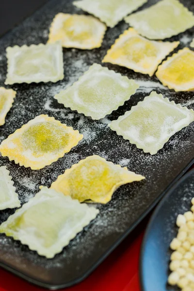 Ravioli ready for cooking — Stock Photo, Image