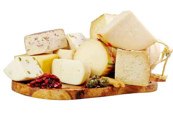 Vari tipi di composizione del formaggio — Foto Stock