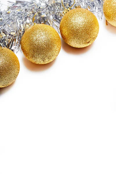 Bolas de Natal com decoração — Fotografia de Stock