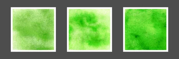 Colección Fondo Acuarela Verde Abstracto — Archivo Imágenes Vectoriales