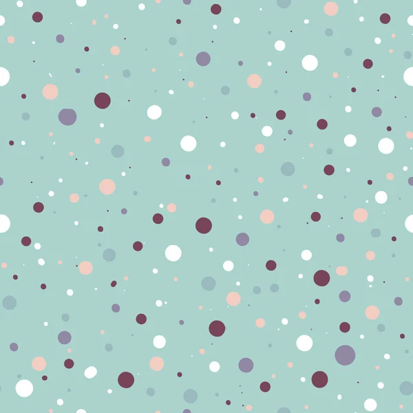 Cute seamless pattern or texture with colorful polka dots on white background. Blue background. Used for kids background, blog, web design, scrapbooks, party or baby shower invitations and wedding car — ストックベクタ