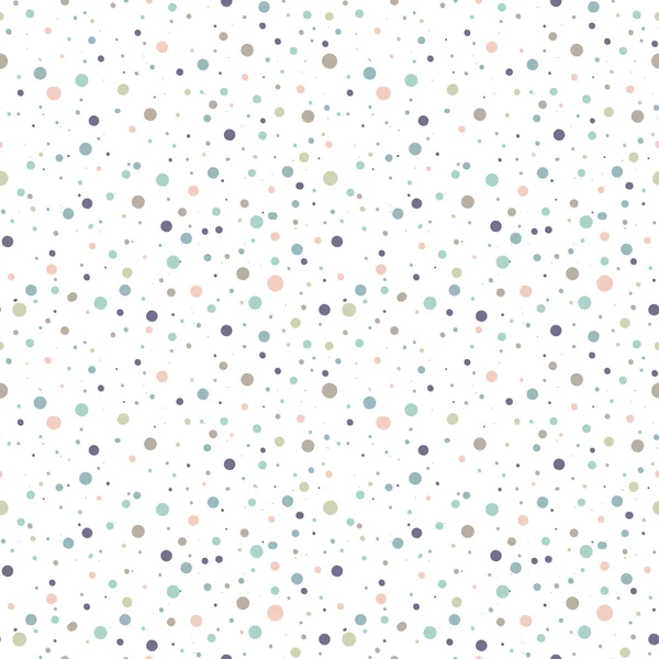 Beyaz arka plan üzerinde renkli polka noktaları ile sevimli sorunsuz desen veya doku. 