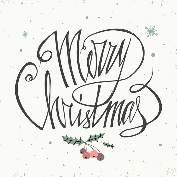 Buon Natale Lettering Design card. Illustrazione vettoriale. Vacanze Vector Lettering, Buon Natale. Realizzato in vettore . — Vettoriale Stock