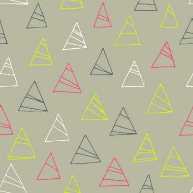 üçgenler ile geometrik seamless modeli. pastel arka plan.