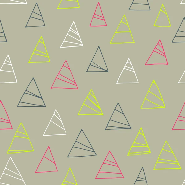 Geometrický vzor bezešvé s trojúhelníky. pozadí abstraktní pastelové三角形の幾何学的なシームレスなパターン。抽象的なパステル調の背景. — ストックベクタ