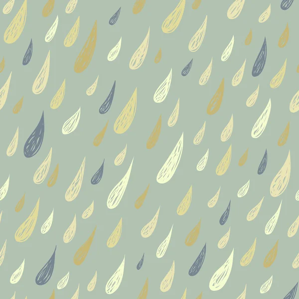 可爱的无缝幼稚质地，带雨. — 图库矢量图片