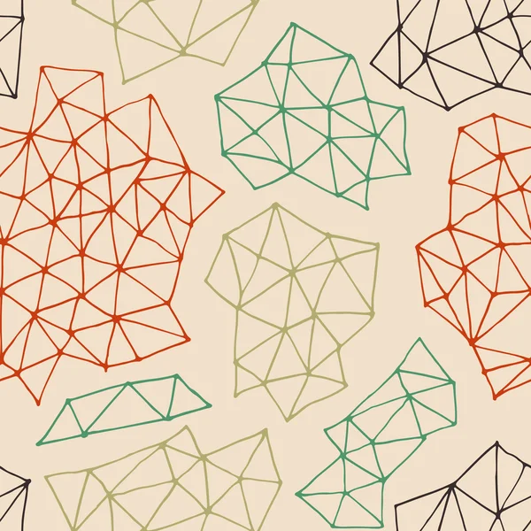 Векторный абстрактный бесшовный фон с контурными треугольниками. Бесконечный пастельный фон. Шаблон для дизайна и оформления . — стоковый вектор