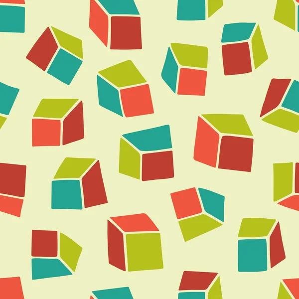 Modèle abstrait. Fond d'écran géométrique sans couture avec des carrés . — Image vectorielle