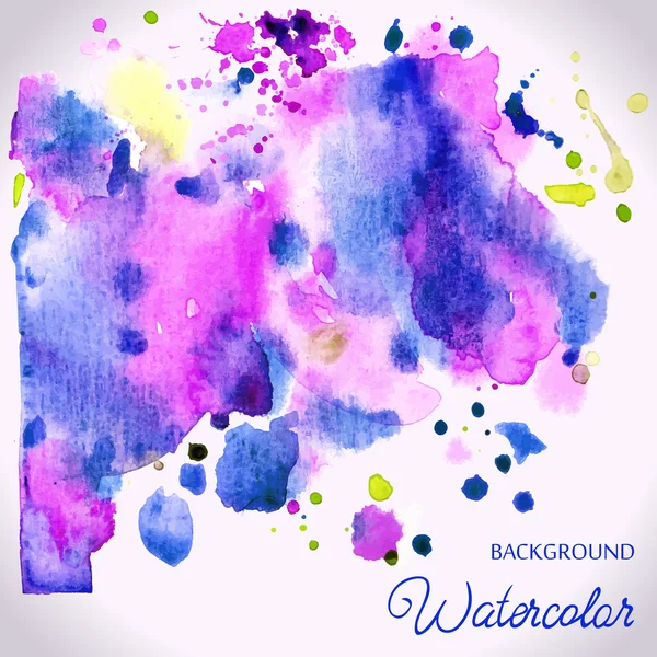 Abstract met de hand getekende aquarel achtergrond. — Stockvector