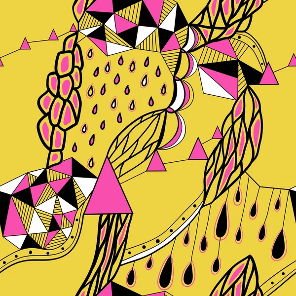 Hand drawn background with artistic pattern.Bright colors. — ストックベクタ