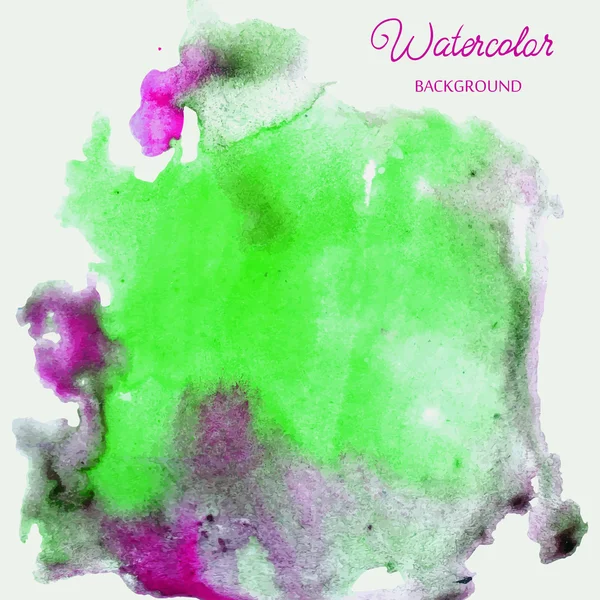 Abstrato mão desenhado fundo aquarela, ilustração vetorial, manchas aquarelas cores no papel molhado . — Vetor de Stock