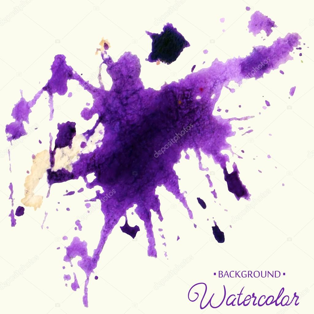 Fondo dell acquerello disegnato a mano macchia dell acquerello con colori verde e