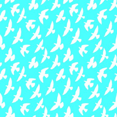 Uçan kuşlar seamless modeli. 