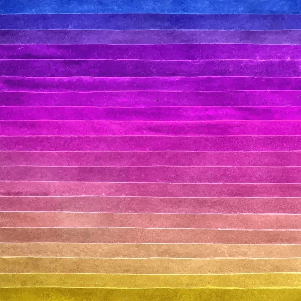 Aquarell bunte Pinselstriche, gestreifter Hintergrund. Handgezeichnete Technik. — Stockvektor