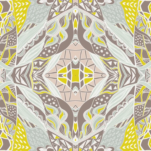 Bandana paisley ornamental tradicional. Fondo dibujado a mano con patrón artístico . — Vector de stock