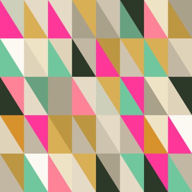 Seamless pattern of geometric shapes. Triangle background.