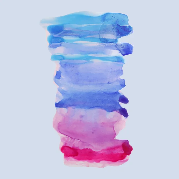 Bleu, Ultramarine, Rose et Violette Rouge, fond aquarelle. Vecteur . — Image vectorielle