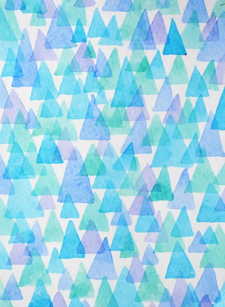 水彩の三角形の背景. — ストックベクタ
