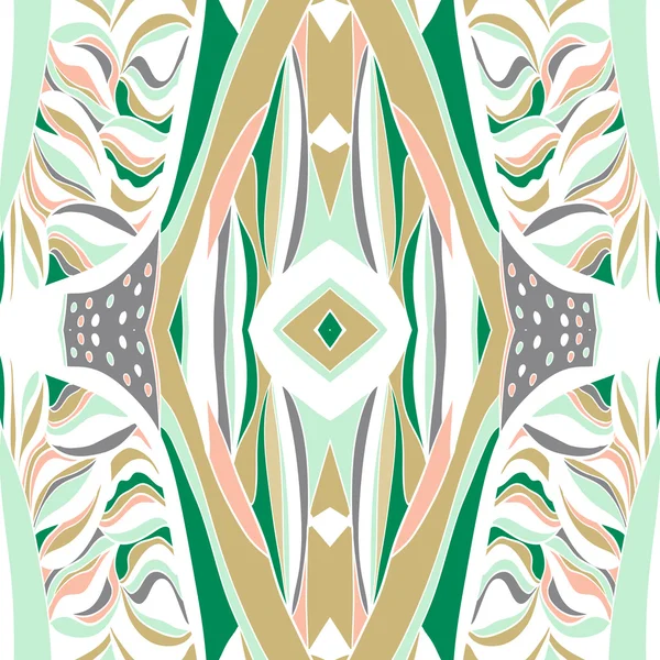 Traditionele versiering paisley Bandana. Hand getrokken achtergrond met artistieke patroon. Pastel kleuren. — Stockvector