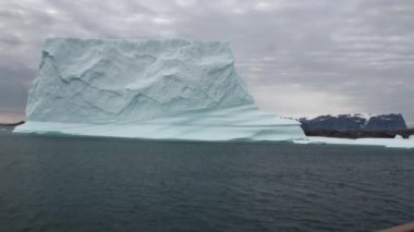 Büyük Iicebergs Denizi çevresinde Grönland yüzen.