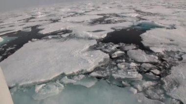 Buzkıran buzları kırar ve ileriye taşımak.