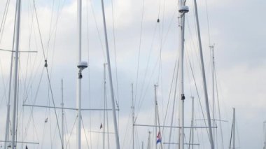 Yat ve tekne Marina Sibenik Hırvatistan'ın.