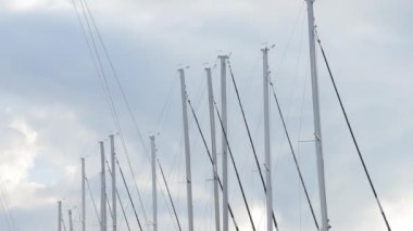 Yat ve tekne Marina Sibenik Hırvatistan'ın.