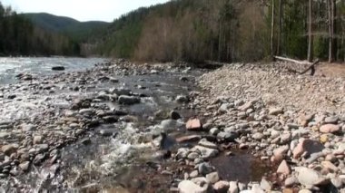 Nehir kıyısında Temnik Dağı Baykal sınırında..