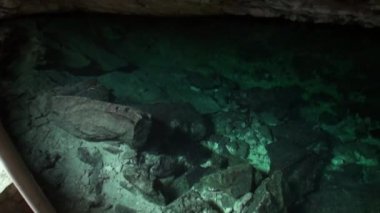 Yucatan Meksika 'da sualtı dalışı.