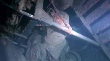 Gemi enkazı Salem Express Mısır 'daki Kızıl Deniz' de suyun altında..