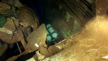 Gemi enkazı Salem Express Mısır 'daki Kızıl Deniz' de suyun altında..